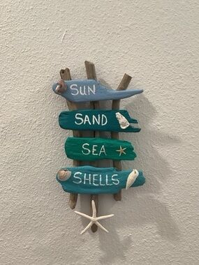 Driftwood Art, Driftwood Beach Sign, Driftwood Coastal Decor